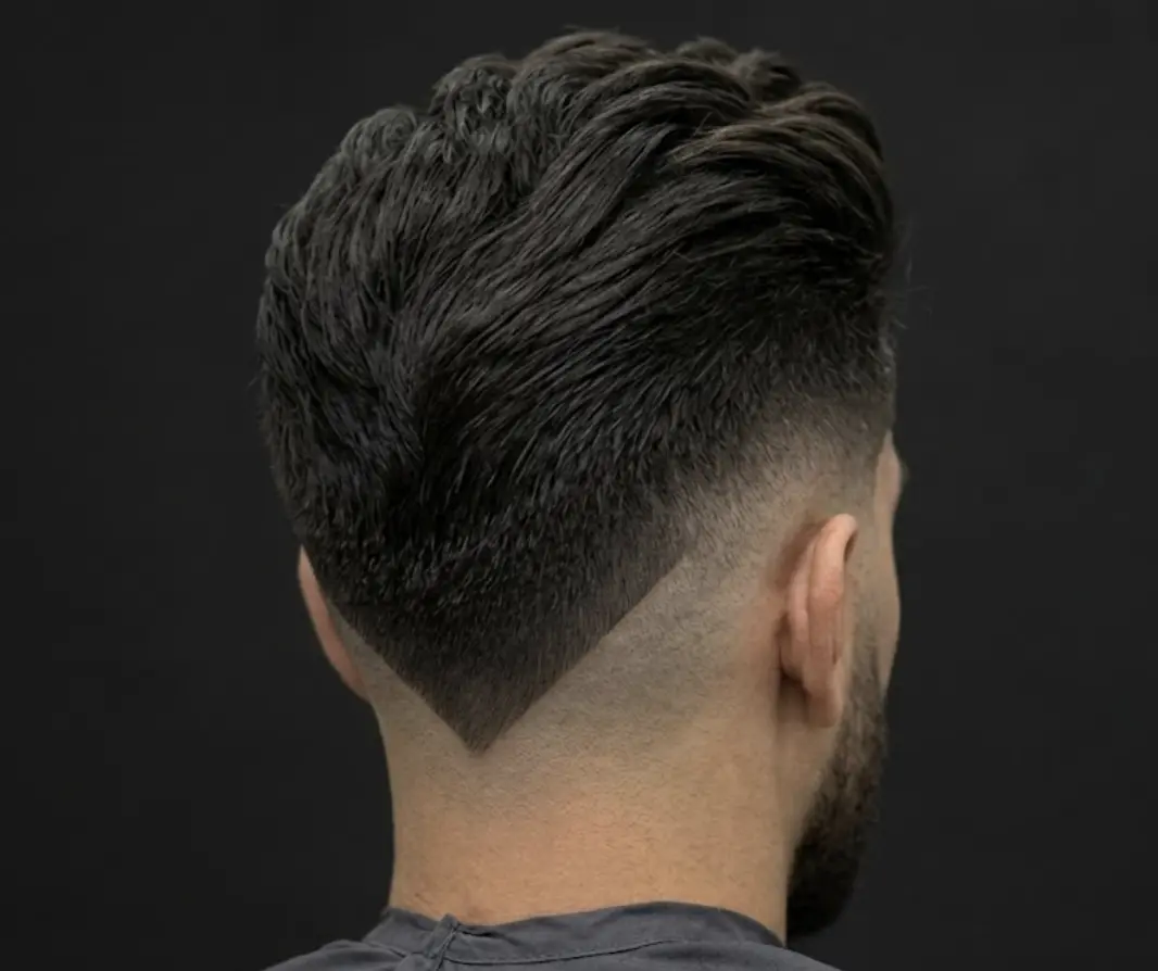 Pompadour moderno posterior